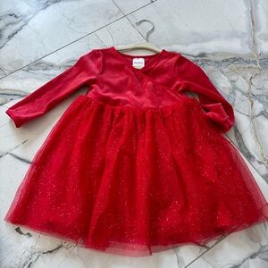 Hanna Andersson Red Long Sleeve Tulle Dress